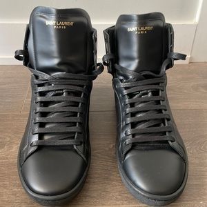 Leather Saint Laurent SL-01 High Sneakers